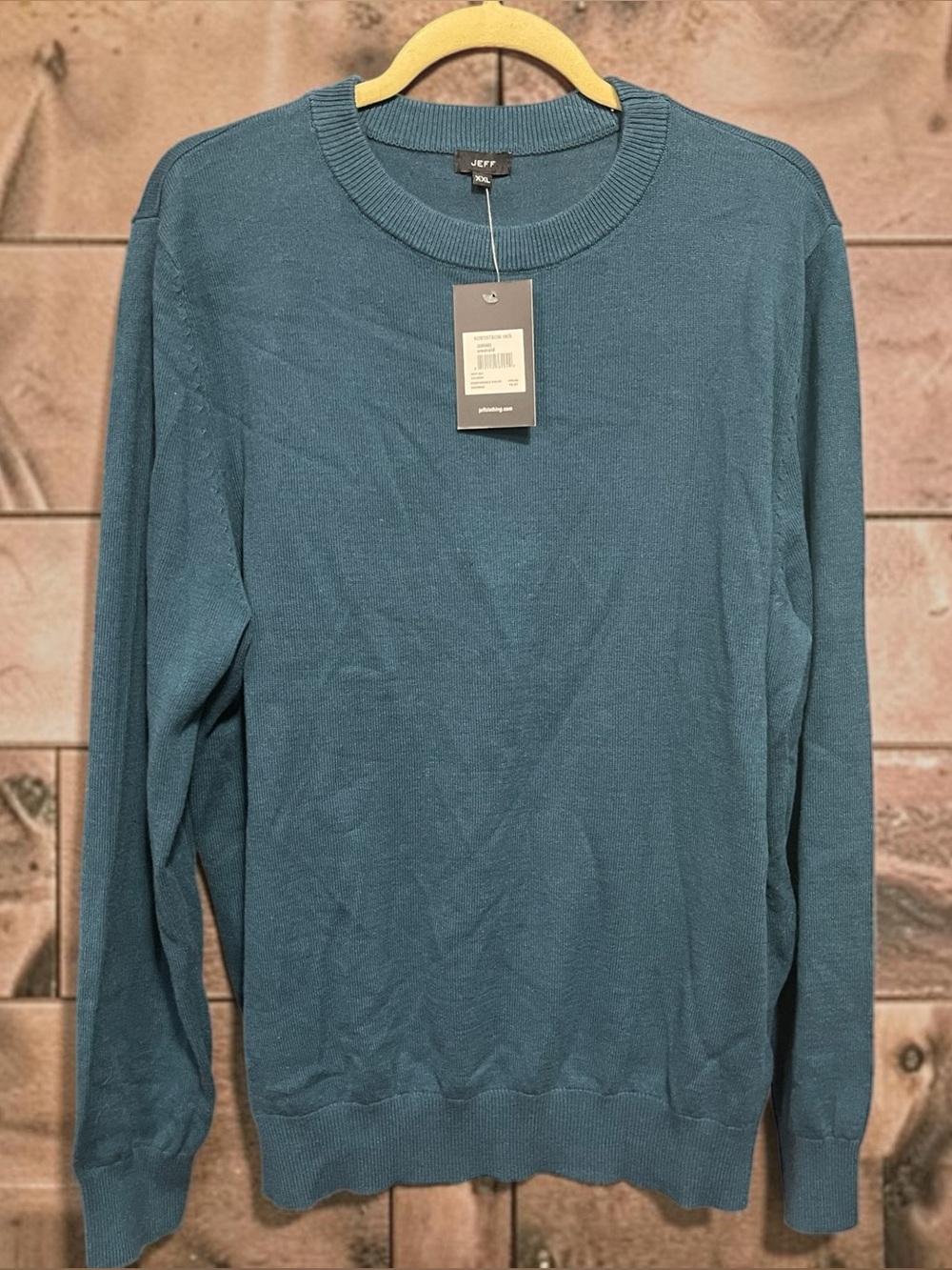 New Men’s XXL Jeff Crewneck long sleeve sweater emerald green